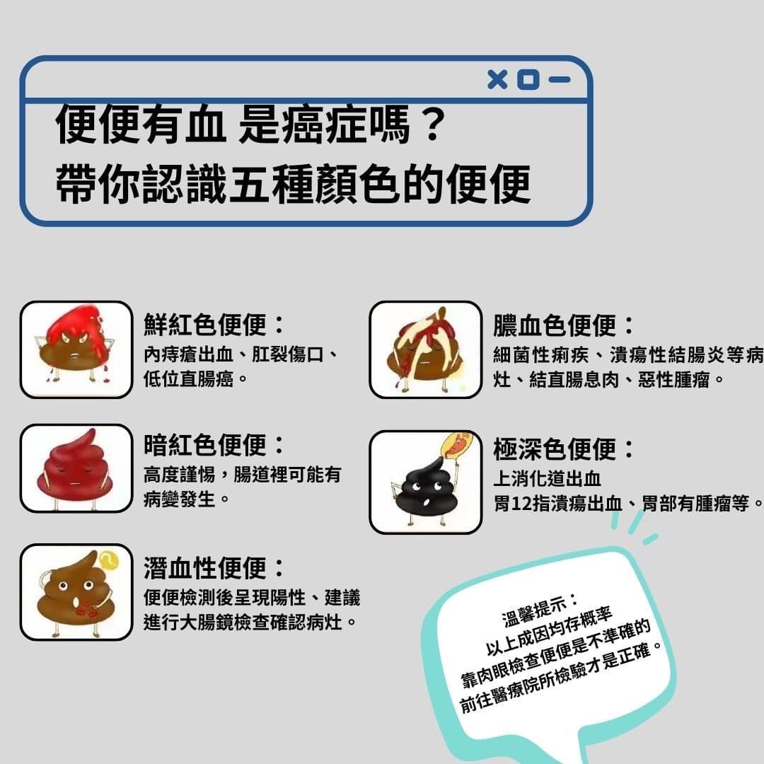 便便顏色與健康